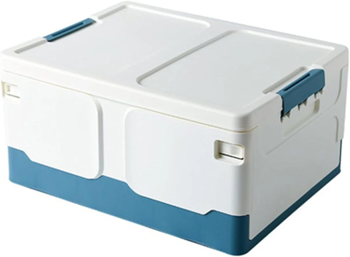 Plastic Folding Utility Crates Stackable Storage Box with Buckles