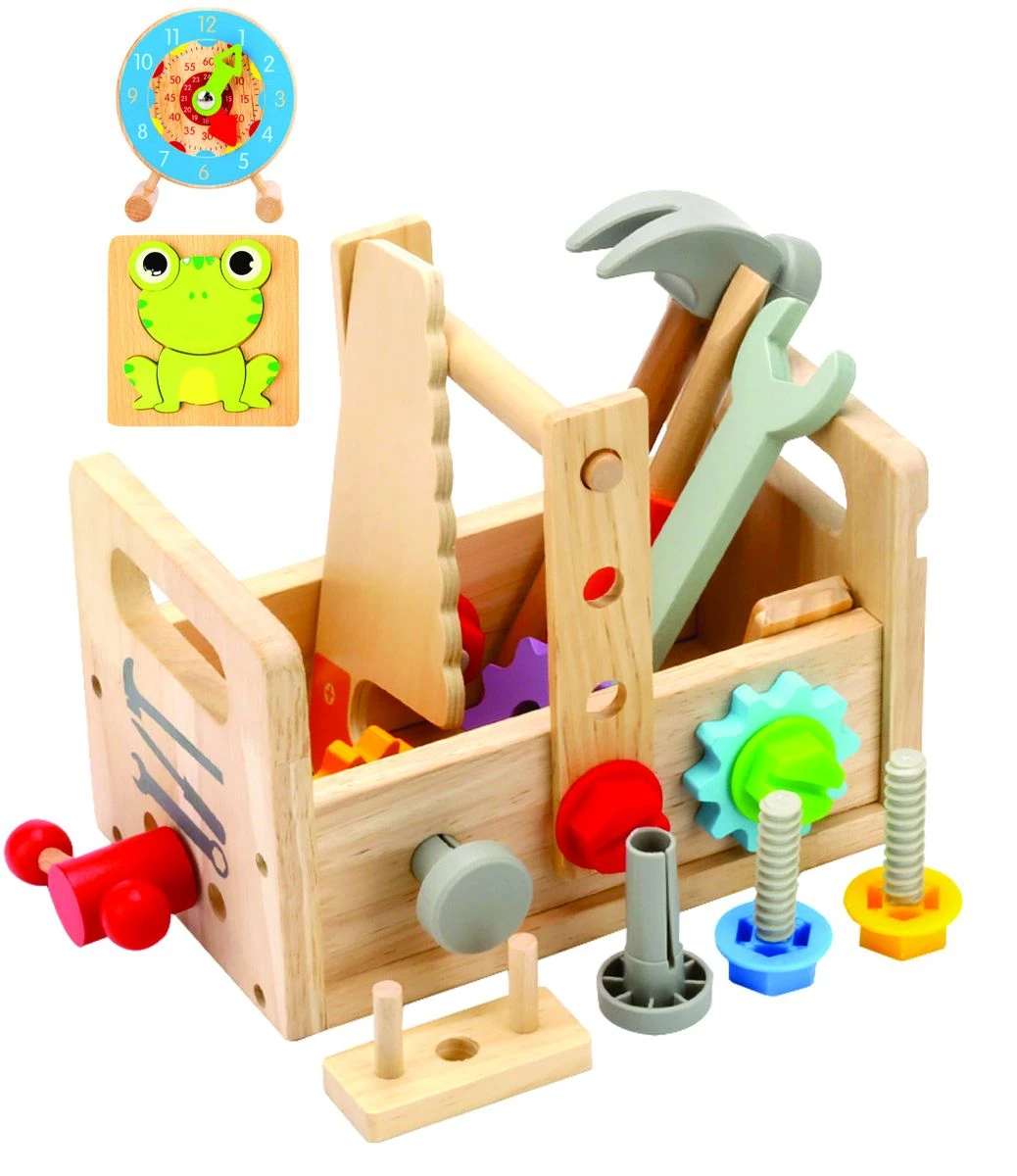 DIY Learning Toy Wooden Building Kit Children's Toy Tool Box
