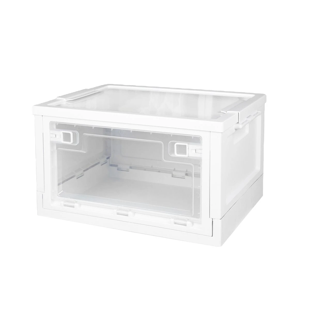 Plastic Foldable Storage Organiser with Lid And Transparent Window