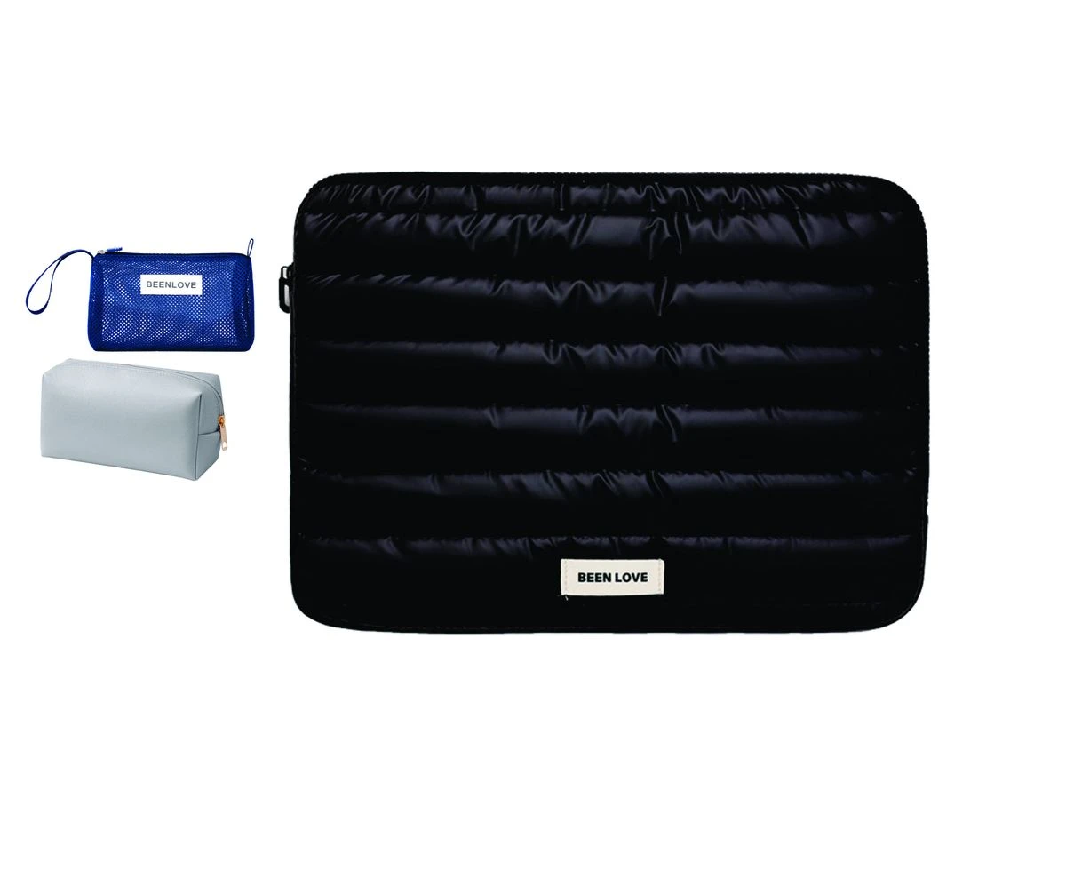 Water Resistant Fabric Soft Padded Medium Portable Laptop Sleeve, 13"