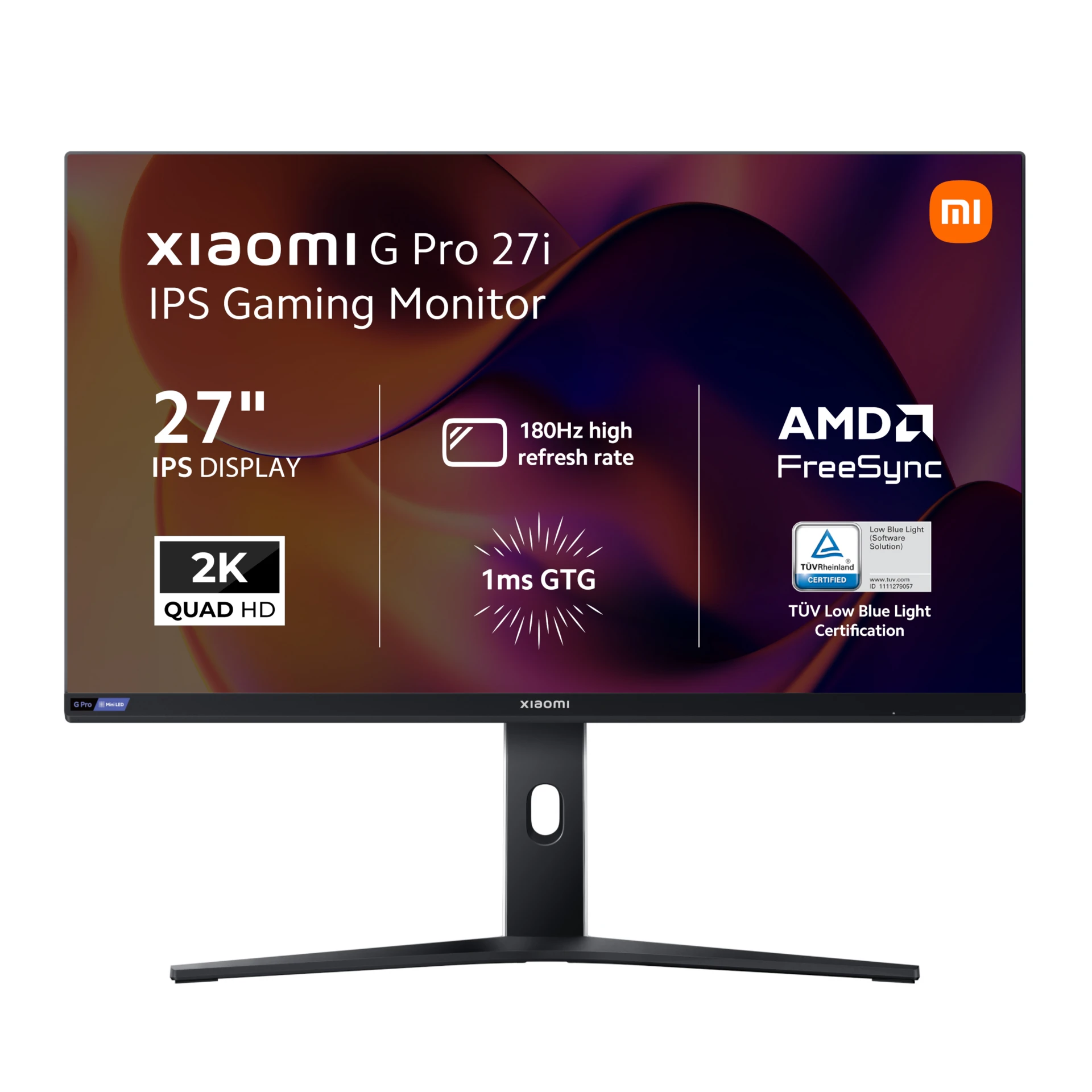 Xiaomi G Pro 27i 27" 2K 1440p LED Gaming Monitor 180Hz,1ms, 16:9, HDMI/DP