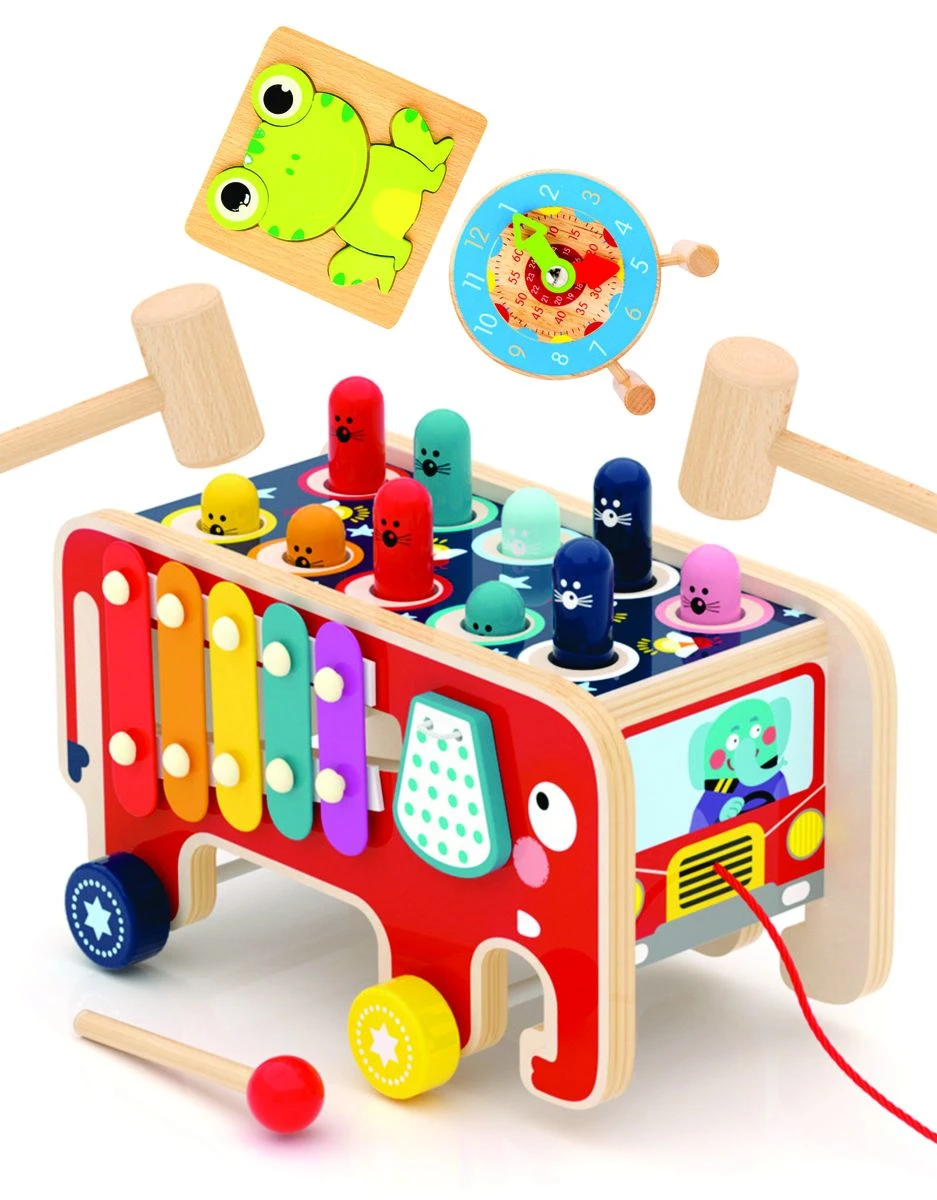 Kindergarten Wooden Hammering & Stomping Educational Toys for Toddlers