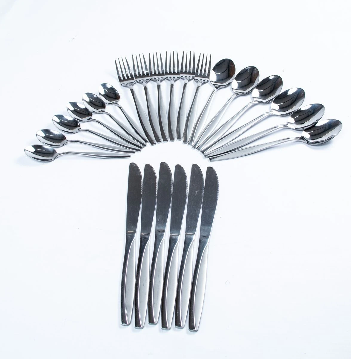 Cutlery Kitchen Set Stainless Steel - 24 Pieces