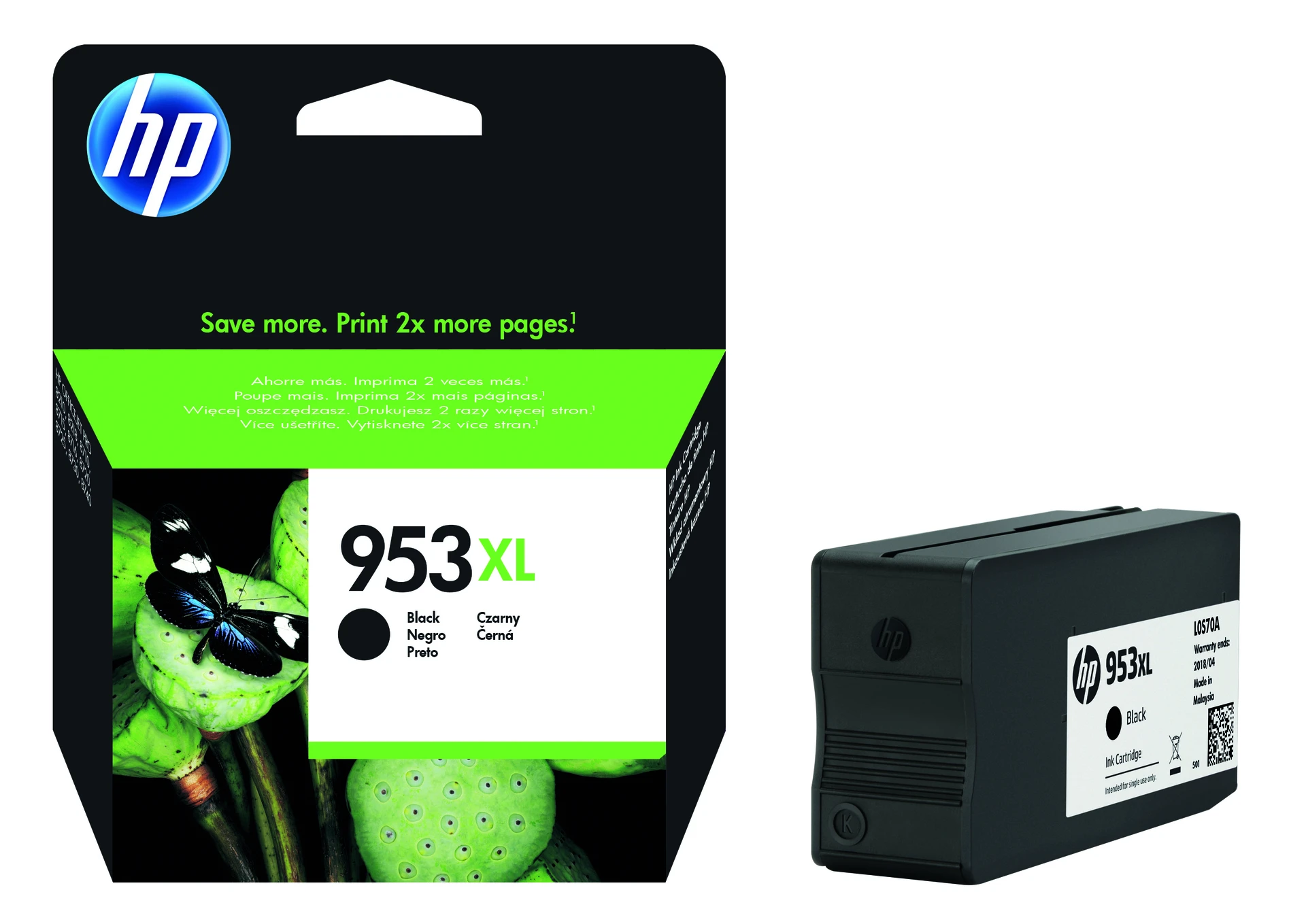 HP Ink Cartridge 953XL High Yield Black Ink