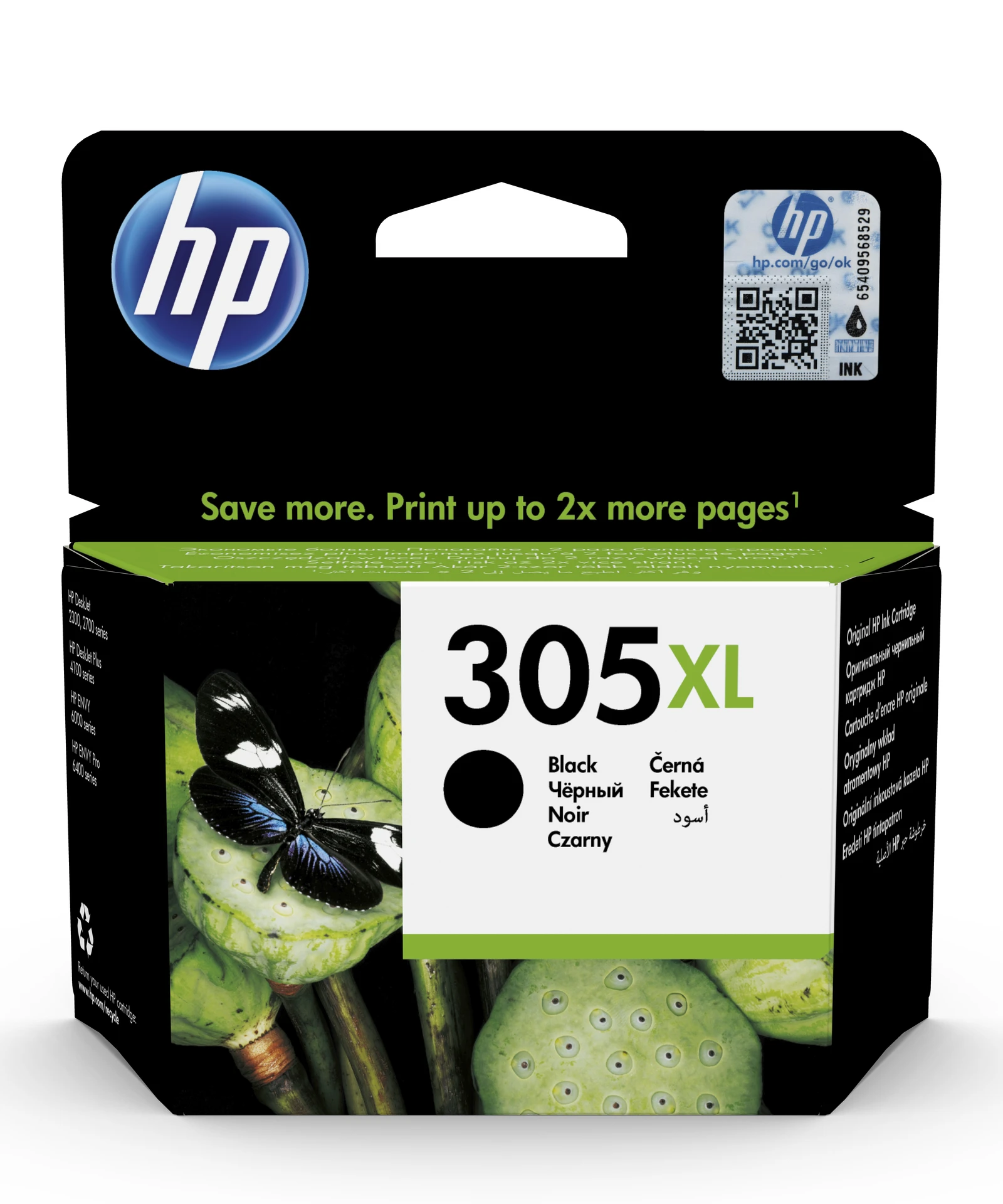 HP 305XL High Yield Black Original Ink Cartridge - HP 2720/4120