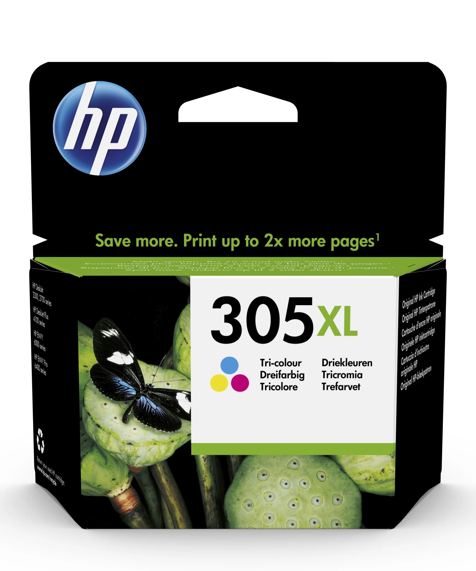 HP 305XL High Yield Tri-color Original Ink Cartridge - HP 2720/4120