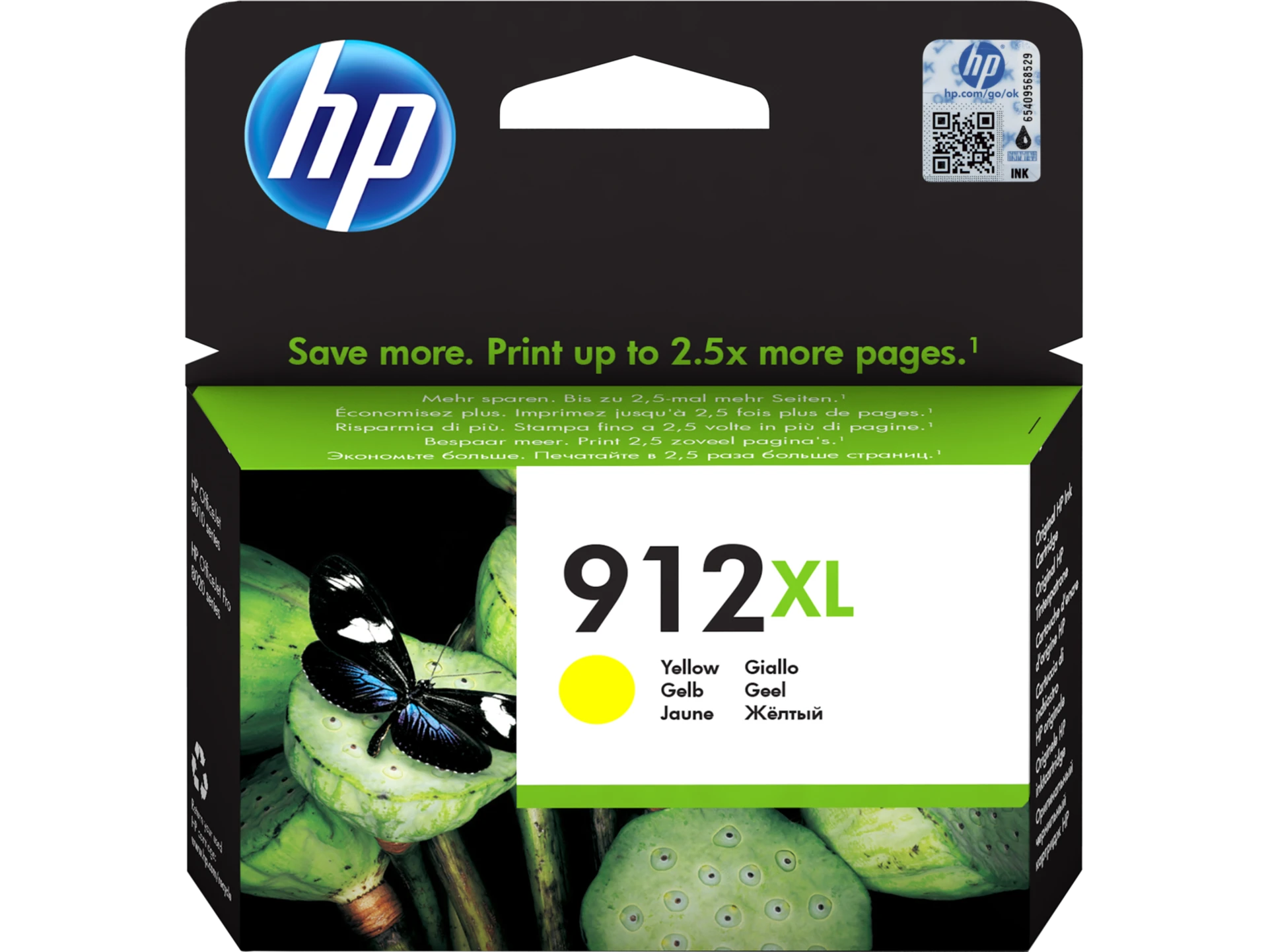 HP 912XL H-Yield Yellow Ink Cartridge