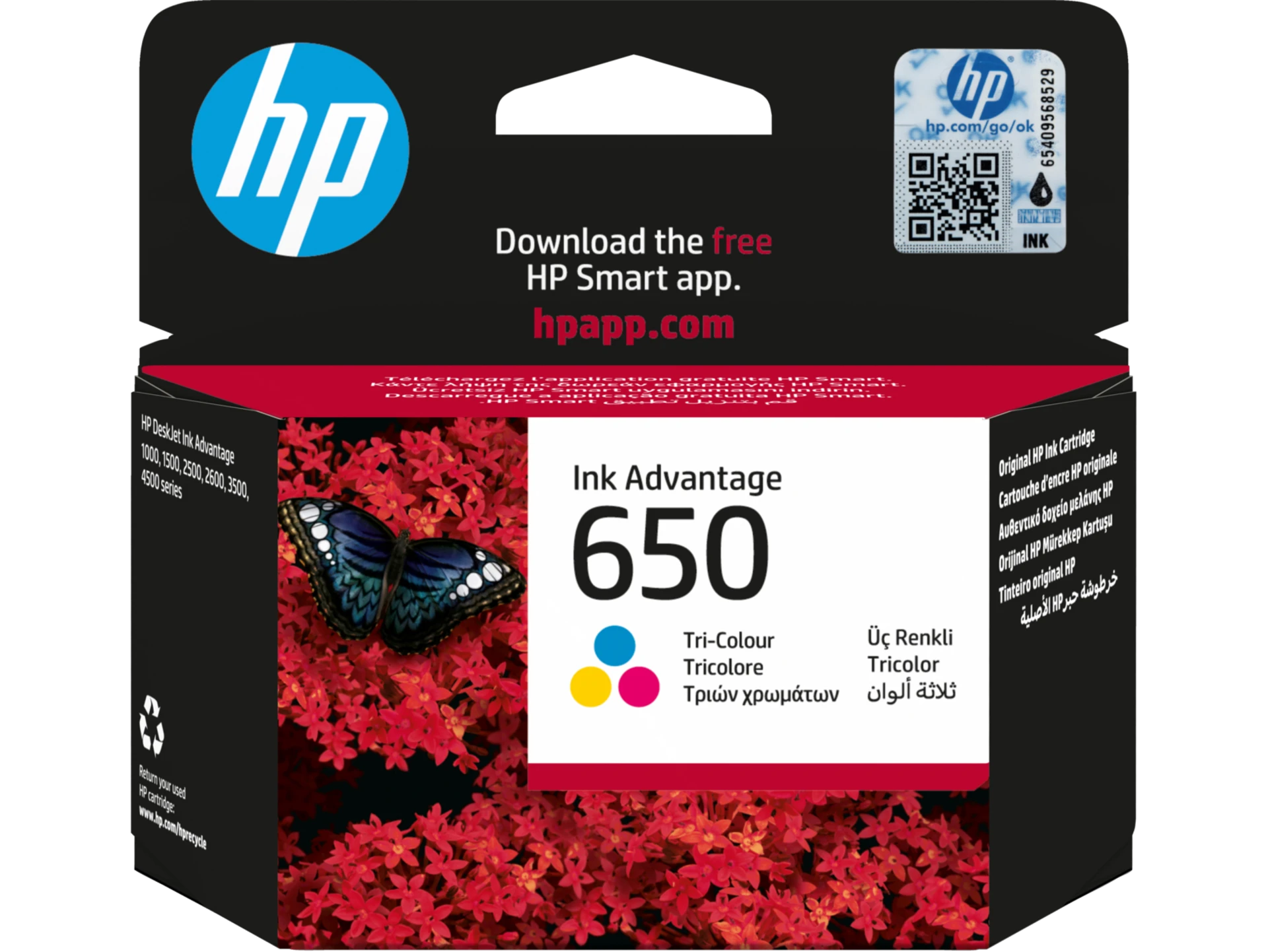 HP 650 Tri-color Ink Cartridge