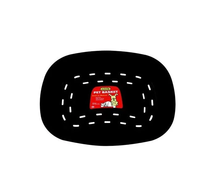 Pet Bed - Pet Accessories - Plastic - Medium - 60cm x 46cm x 18.5cm - Black - M