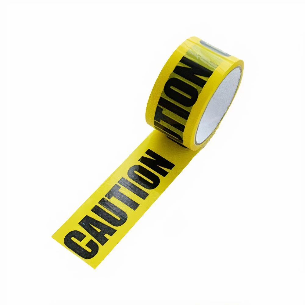 Party Caution Barrier Yellow & Black Tape (100m) Non Adhesive