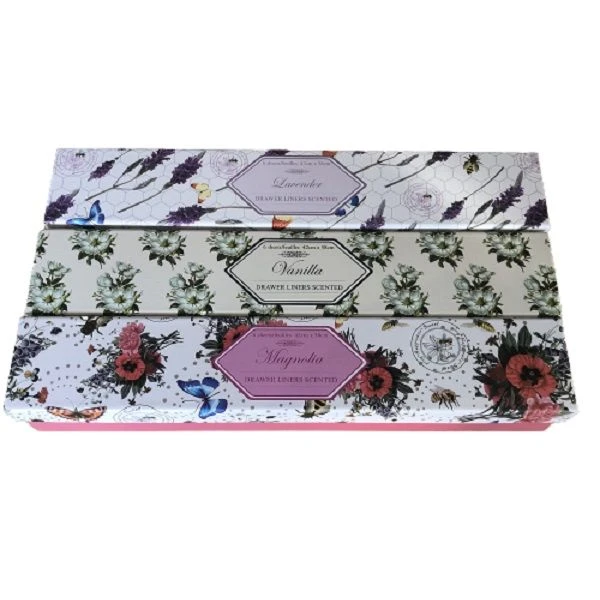 Drawer Liners Scented in Gift Box - Set of 3 - Lavender, Vanilla & Magnolia