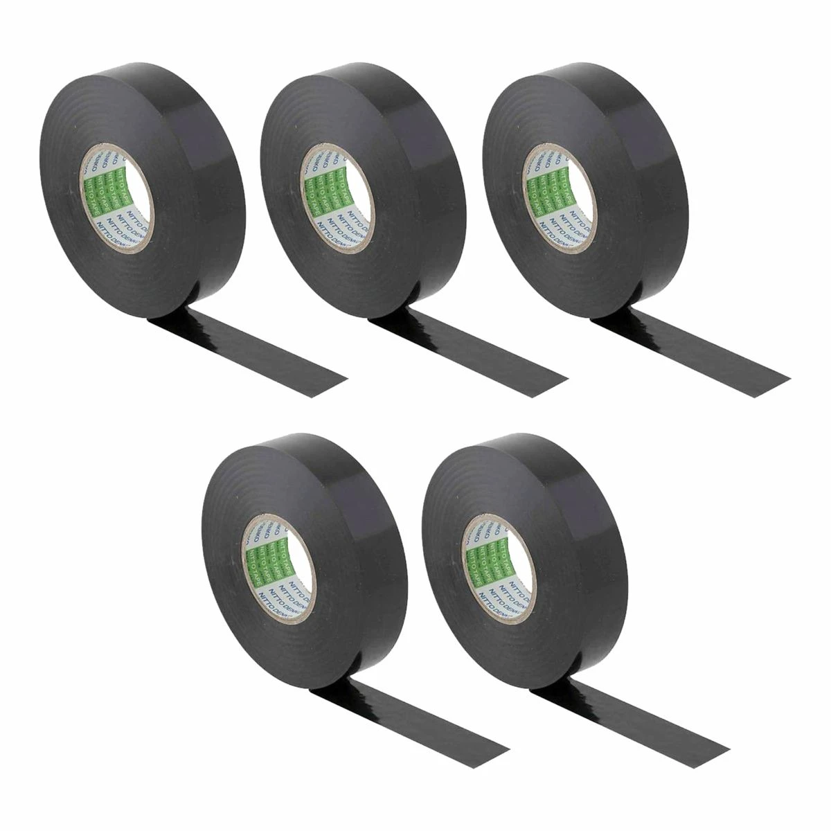 Nitto Insulation Tape 20m Black 5 Pack