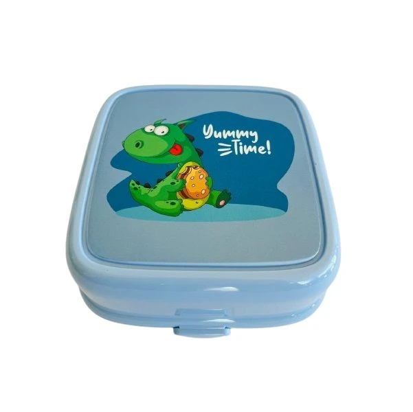 Double Sided Lunch Box (4 Compartments) with Spoon/Fork