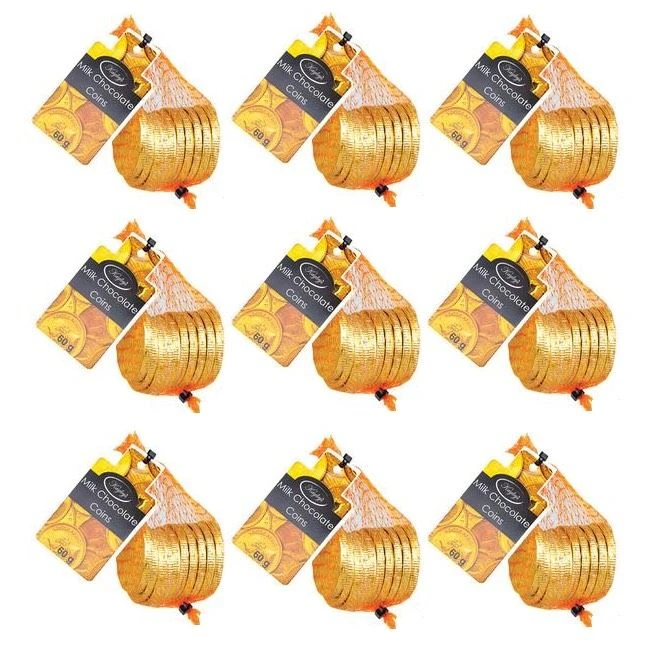 9 Chocolate Gold Coins 540g
