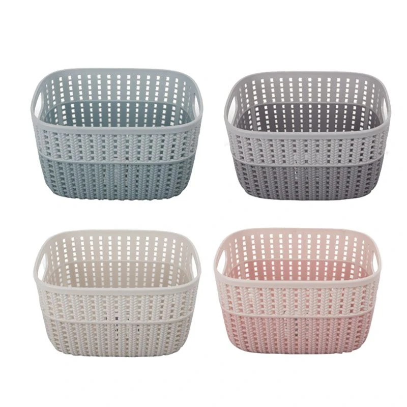 Bulk Pack x 4 Basket Plastic 2-tone 23x18x12cm. 3L