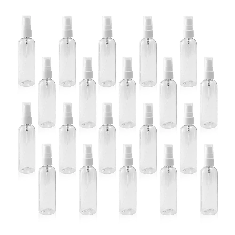 100ml Clear Bottles with Mist Spray - Set of 20