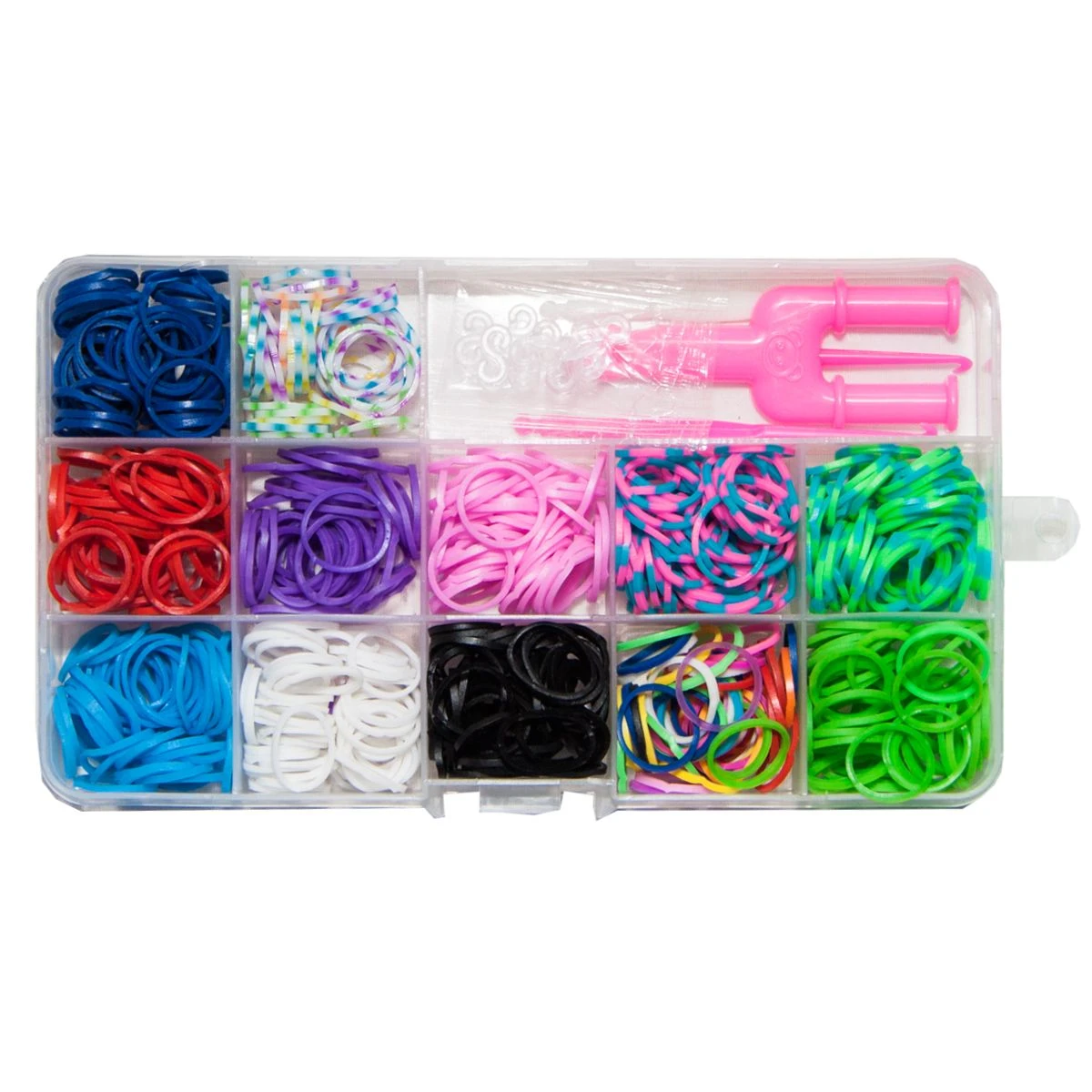 Small Rainbow Rubber Bands Bracelet Jewellery Making Kit Mini Crafts Set