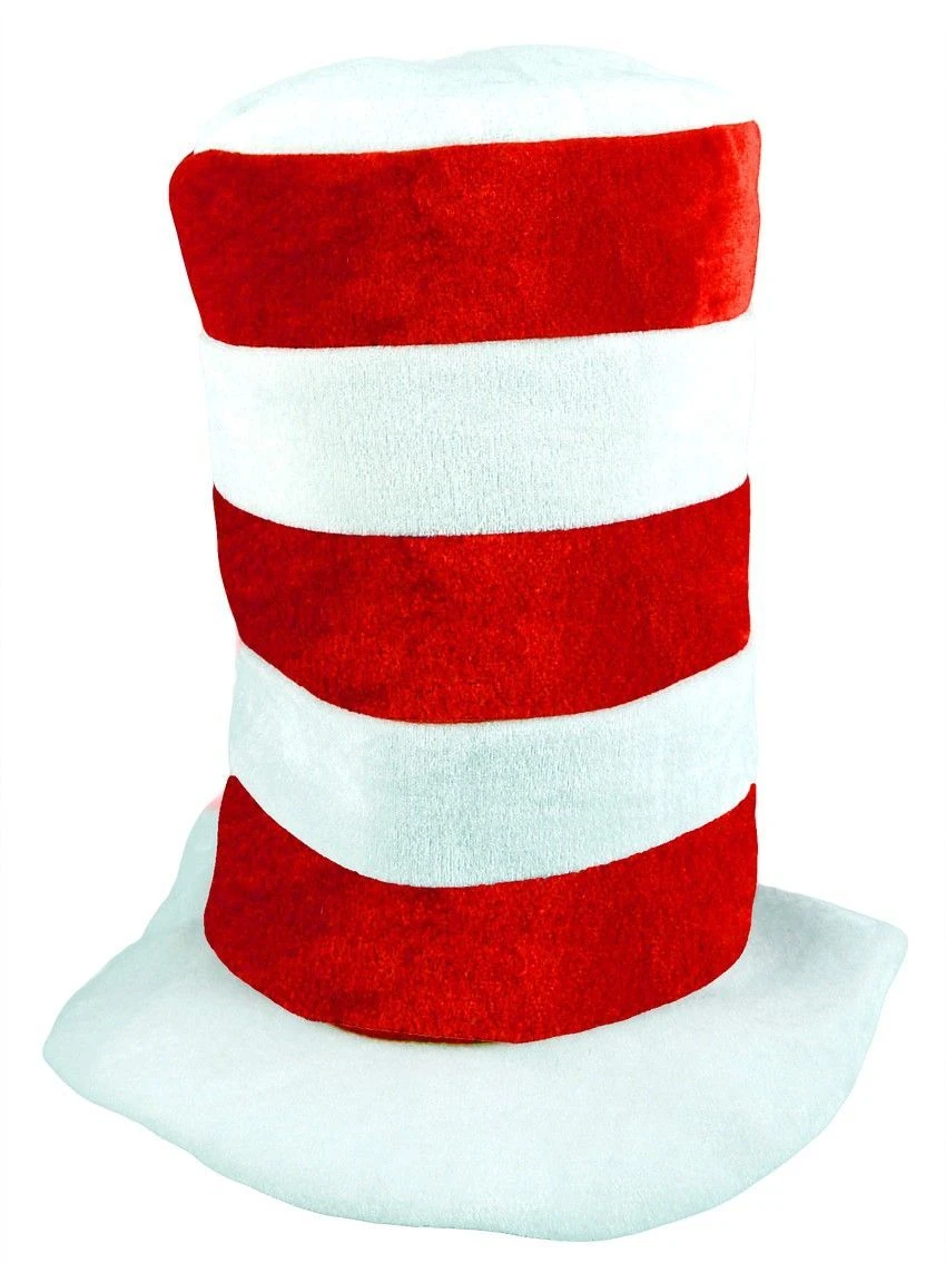 "Cat in the Hat" Red and White Striped Hat