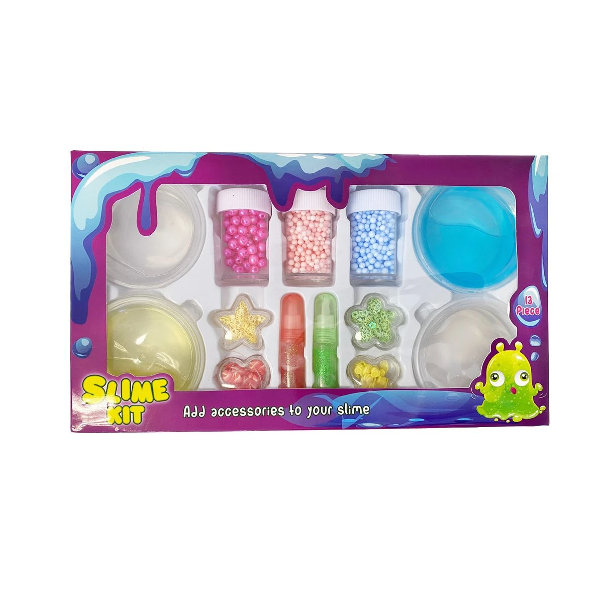 DIY Novelty Slime Kit - 13 Piece Set