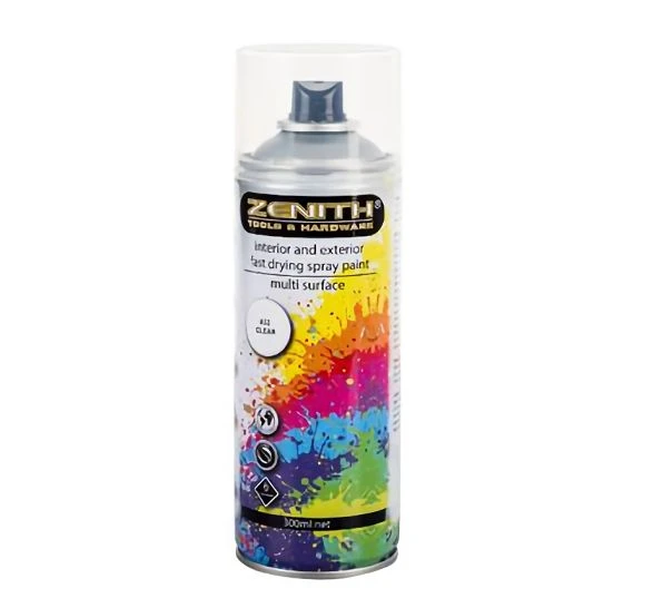 Bulk Pack 2 x Spray-Paint Zenith 300ml Net Clear-Lacq