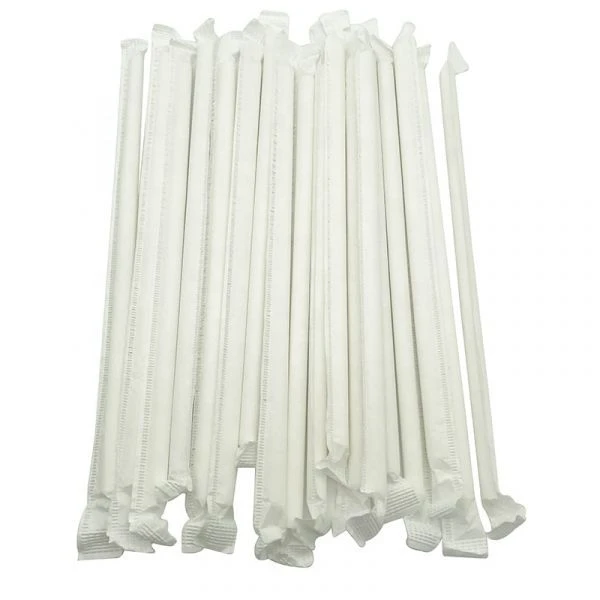 Foodservice Plastic Drinking Straws Wrapped Bulk Set - 150 Units in Box