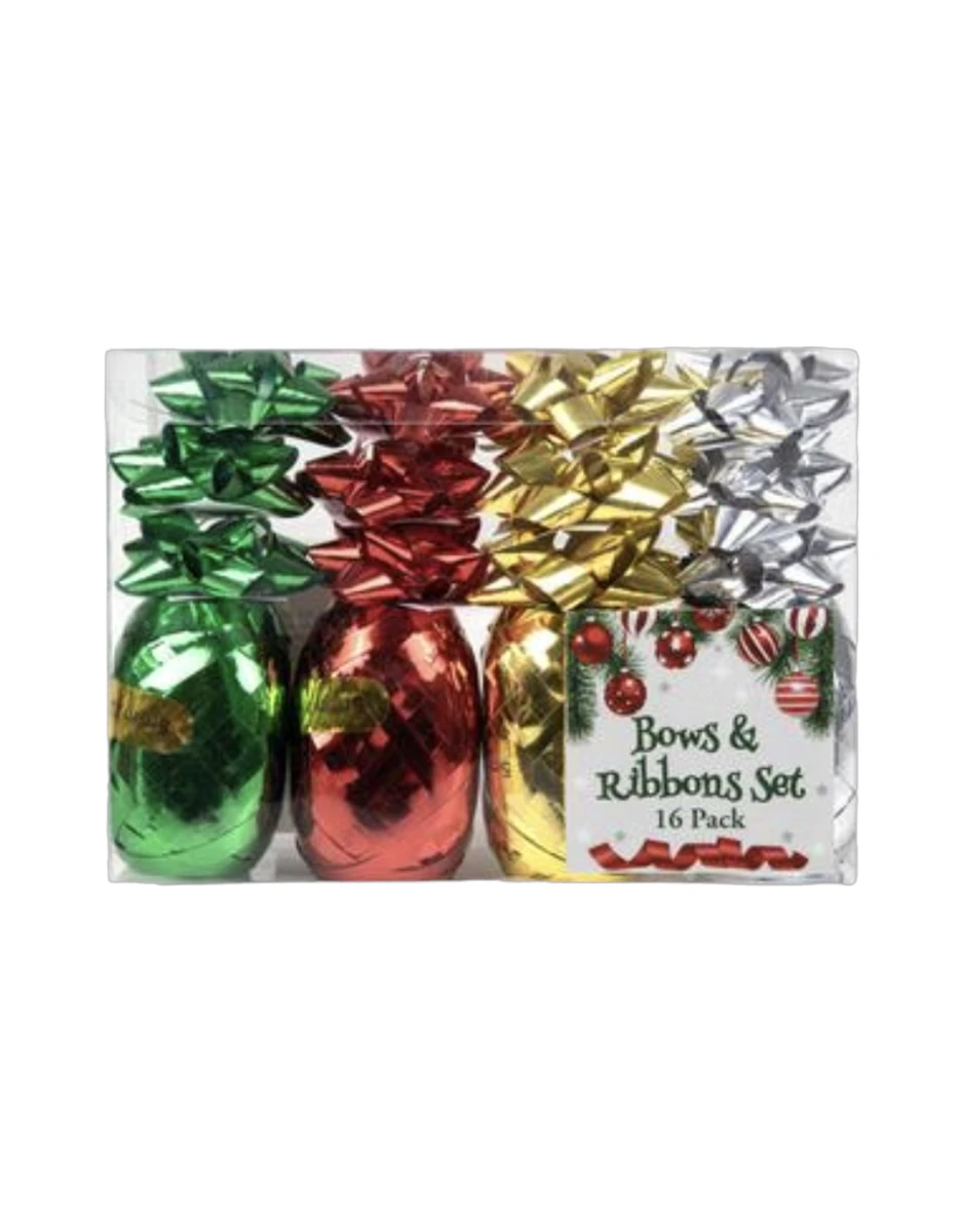 Gift Ribbon and Bow Set 16 piece