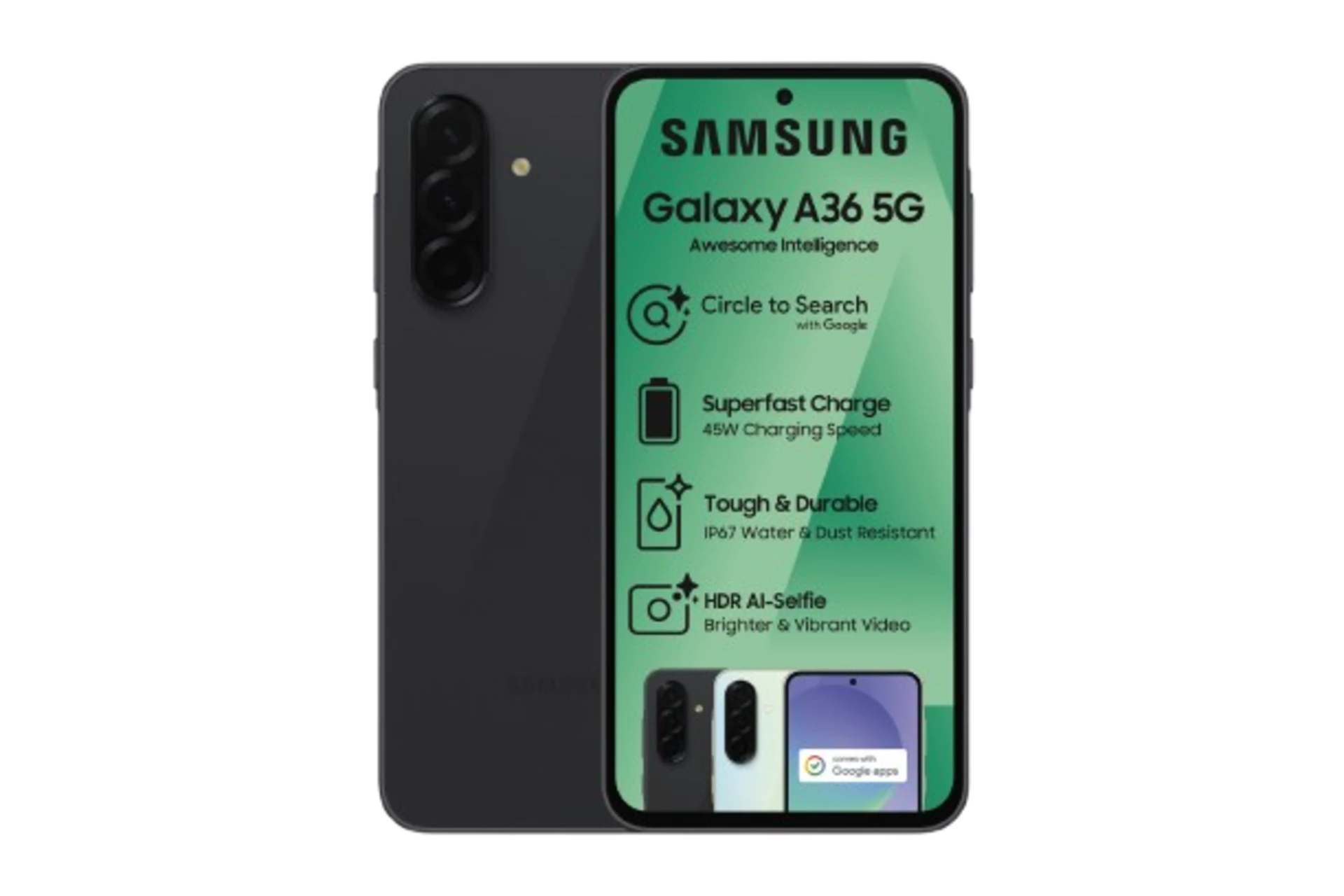 Samsung Galaxy A36 5G Black 128GB Dual SIM