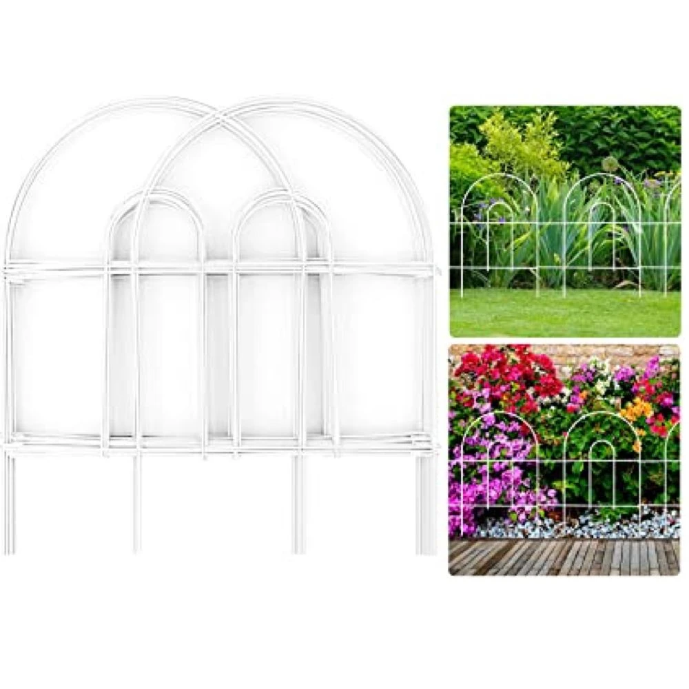 Garden Fencing White Set Of 15