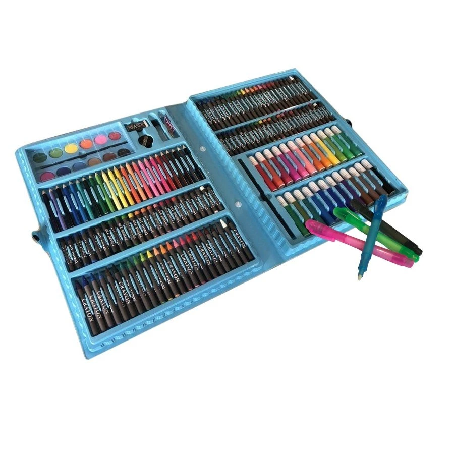 Art Set - 169 Piece Gift Set Plus 4 x Invisible Ink LED Pens