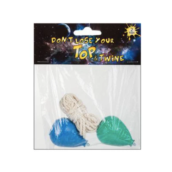 Don't Lose Your Top And Twine- Assorted Tops And Strings 3 Piece- Pack Of 2