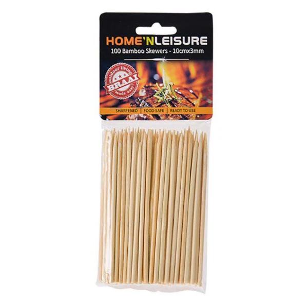 Skewers - Bamboo - 10cmx3mm - 200 Pieces