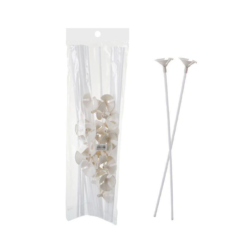Bulk Pack x 24 Balloon Stick & Cup White