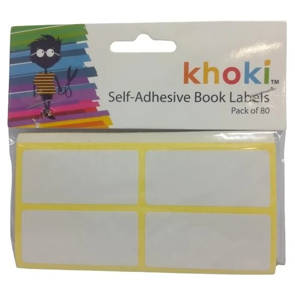 Source Direct - Self-Adhesive Book Labels 5.5 x 2.5cm - 80 Piece
