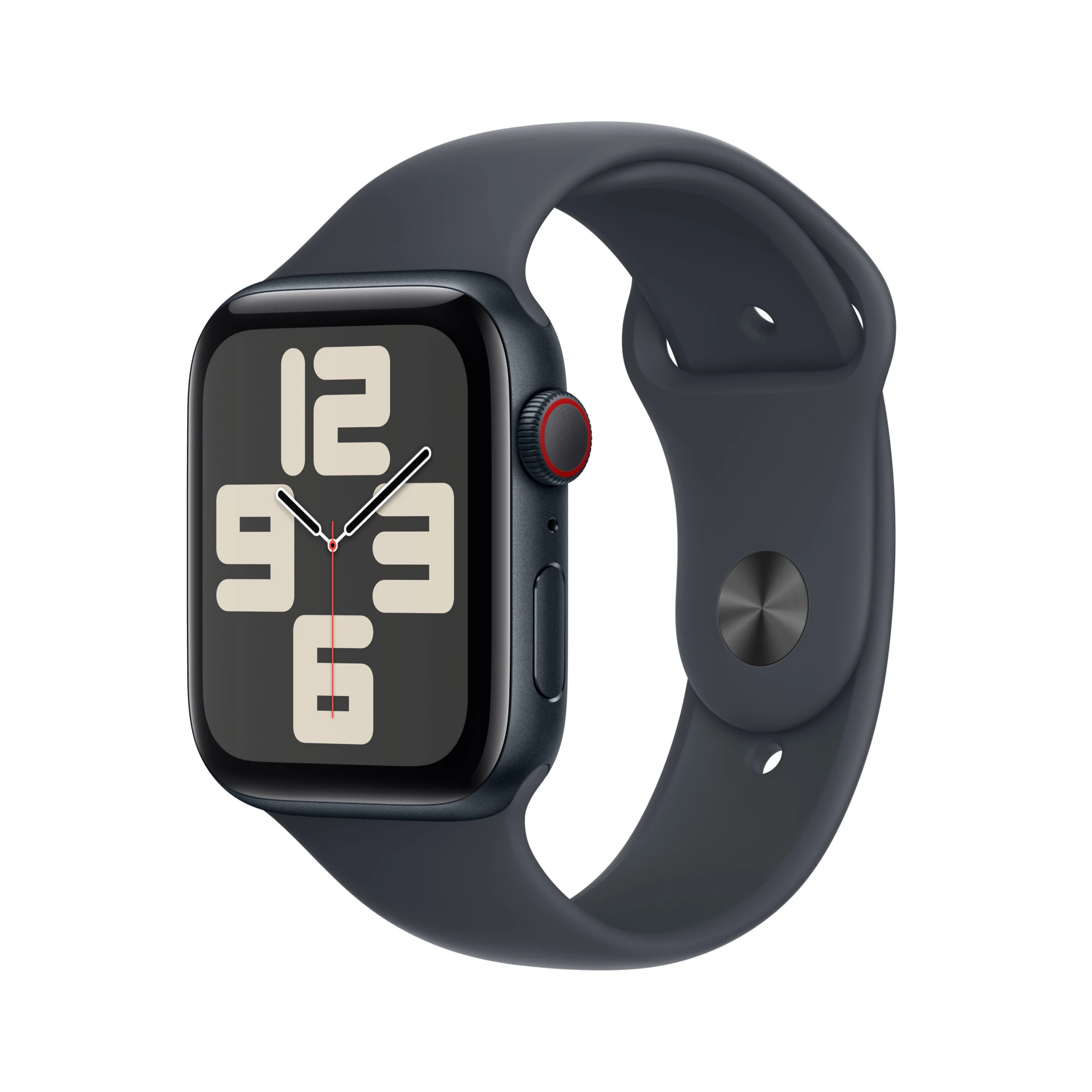 Apple Watch SE GPS + Cell 44mm Midnight Al Case with Midnight SB M/L