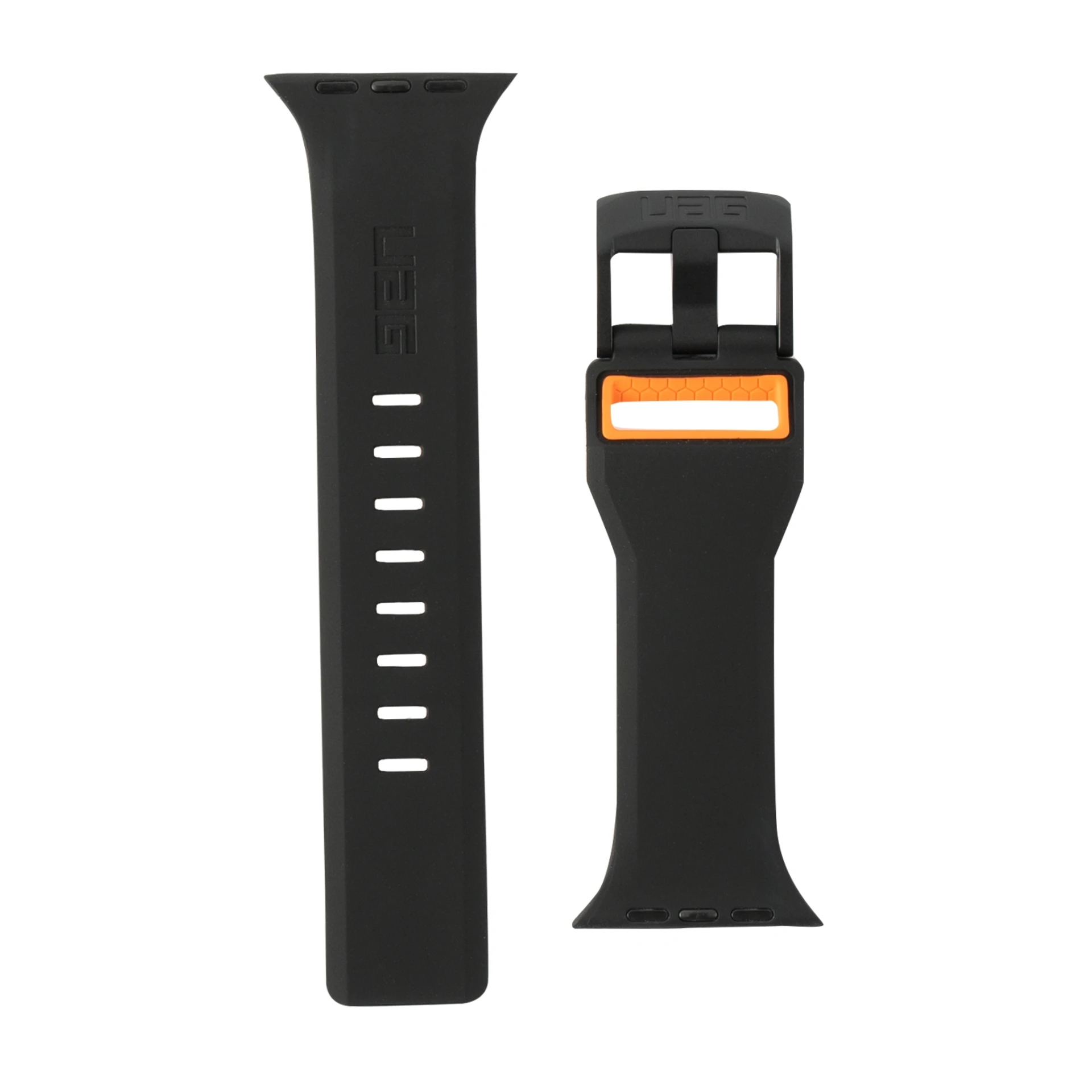 UAG Apple Watch 44 Civilian Strap Black Orange