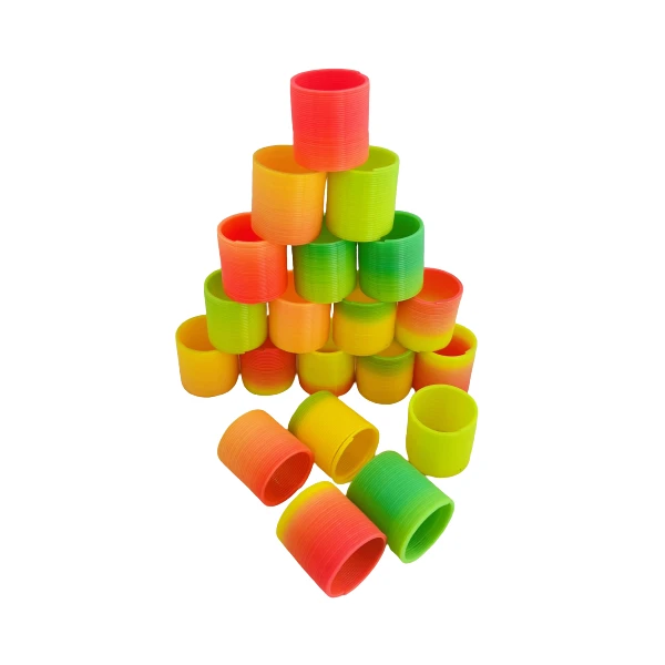 Multi-Colour Mini Slinky Fidget Toy - Pack of 20 (3cm)
