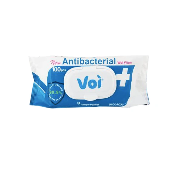 Voi - Antibacterial Wipes 100 Piece Pack of 3