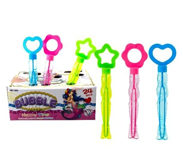 Bulk Pack x 24 Bubble Novelty Wand Mermaid - 24cm