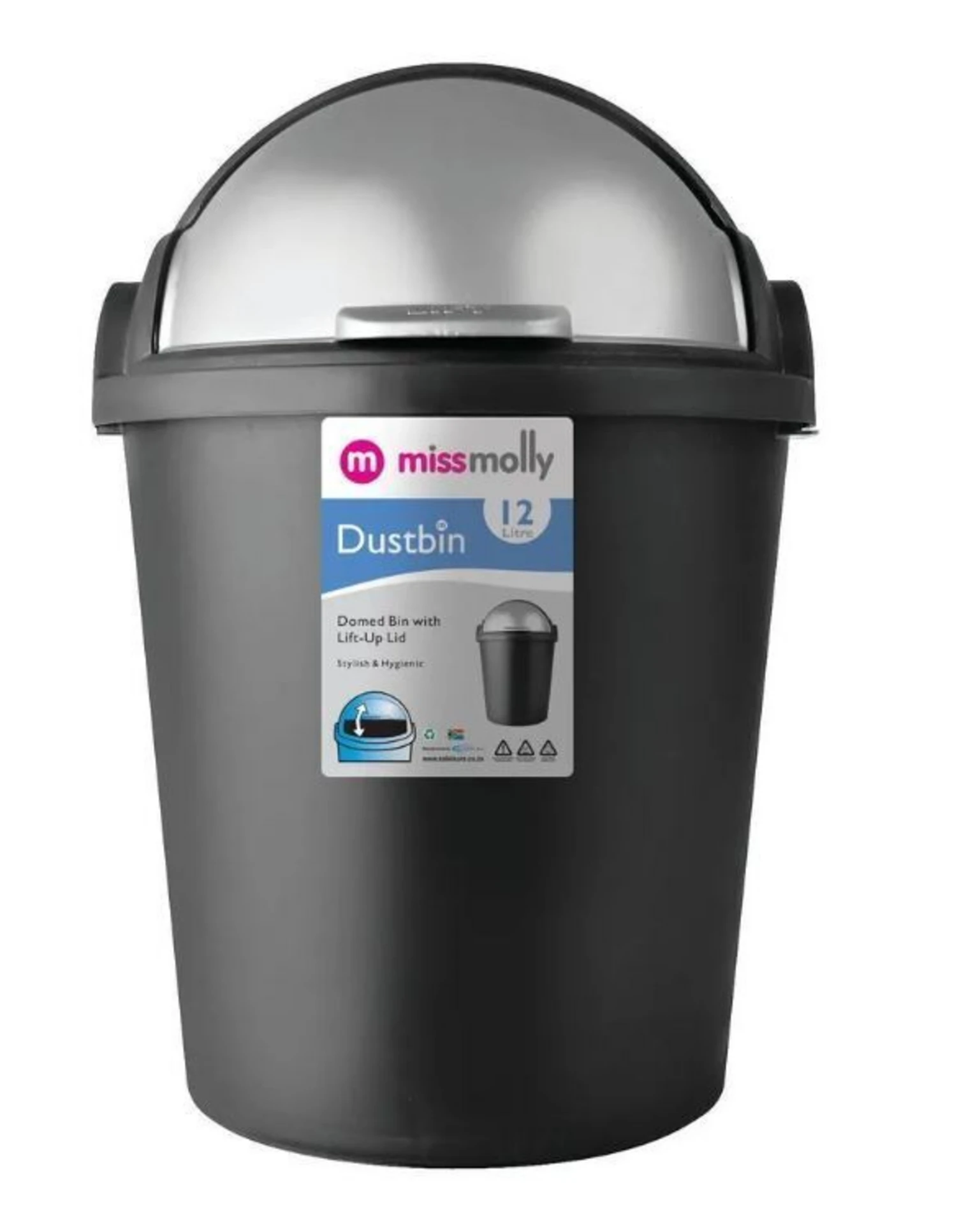 Miss Molly Lift-Top Bin 12 Litres