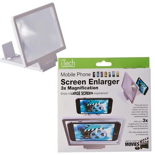 Bulk Pack 2 x Mobile Phone Screen Enlarger 18x12cm