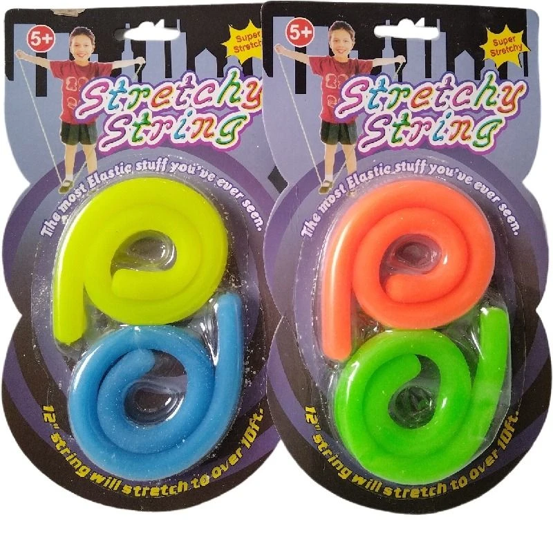 Stretchy String Pack of 4 - Silicone Noodle - Sensory Toys
