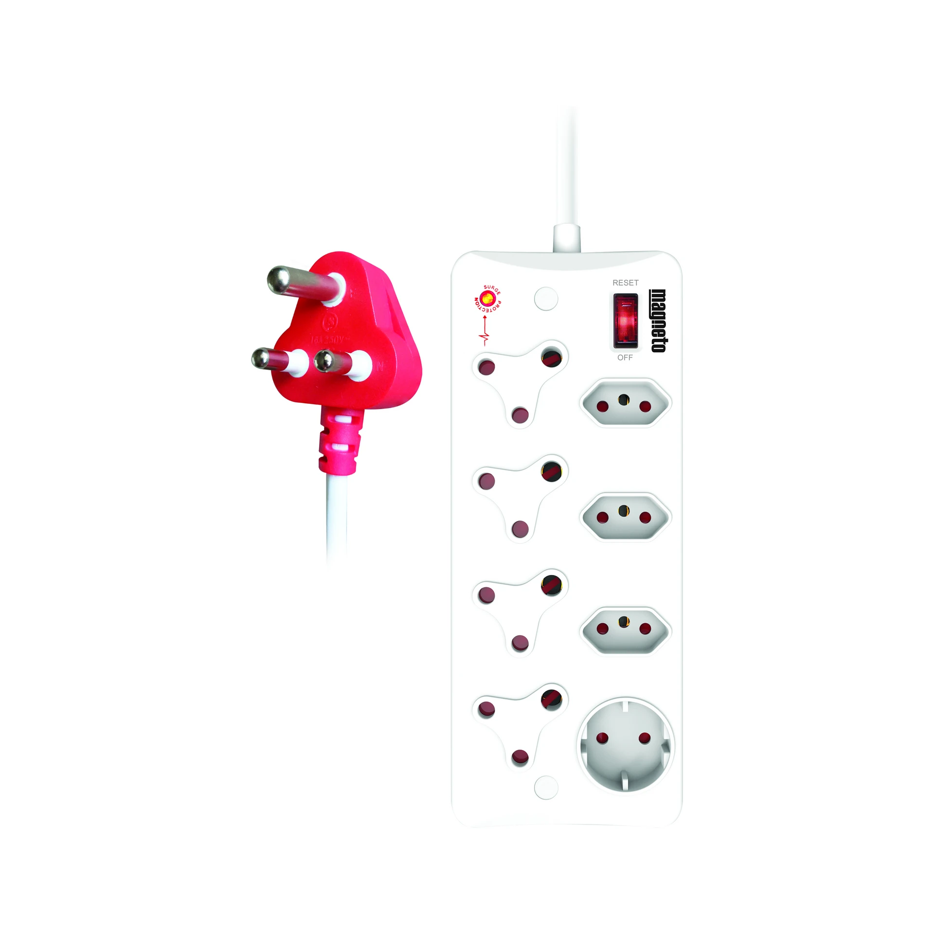Magneto High Surge Protector Multi Plug 8 Way