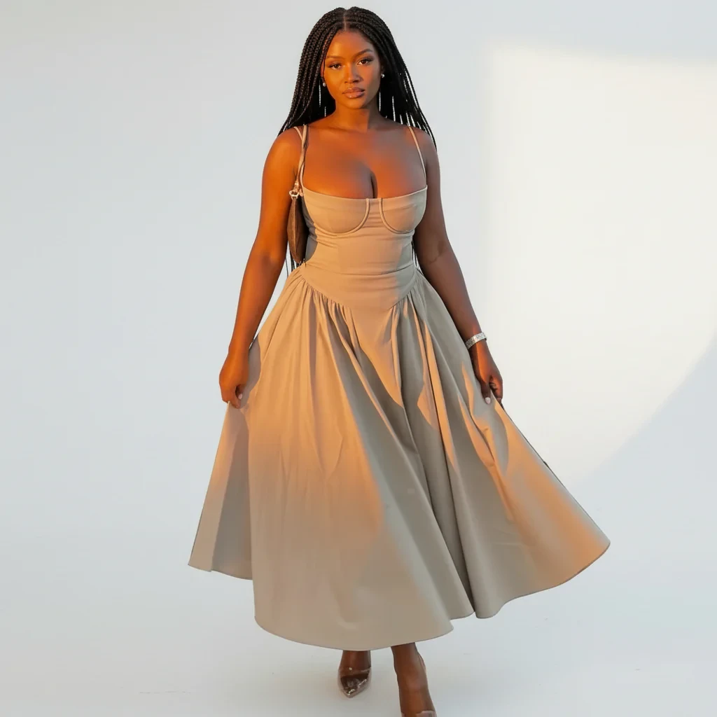 Bodycon Sleeveless Satin Dress