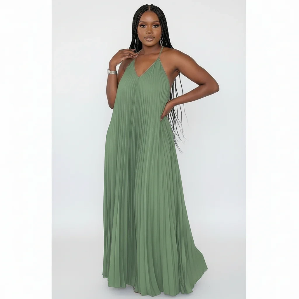 Bodycon Sleeveless Satin Dress