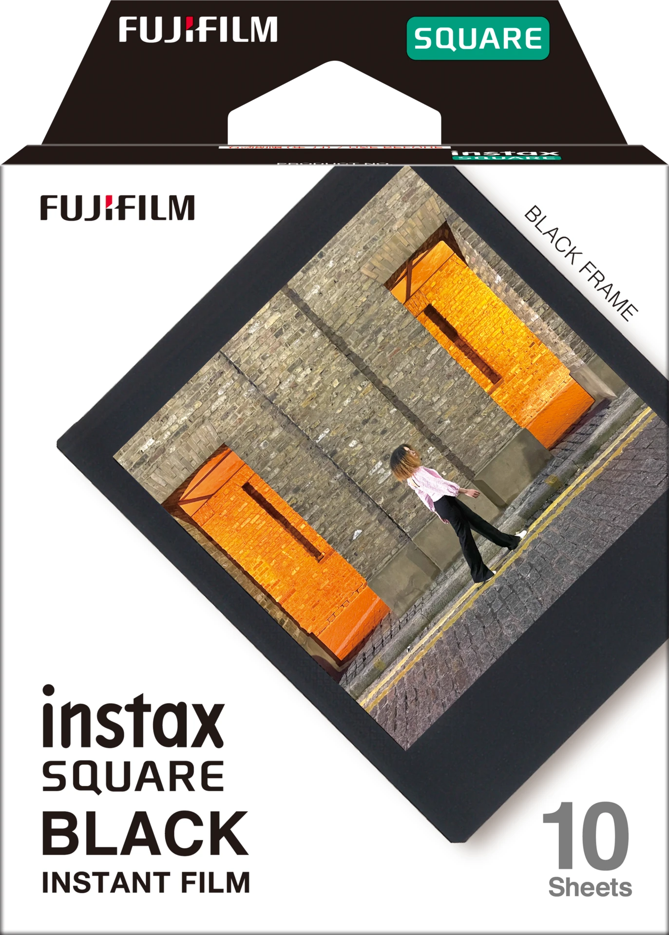 Fujifilm Instax Film Square Black Pack Of 10
