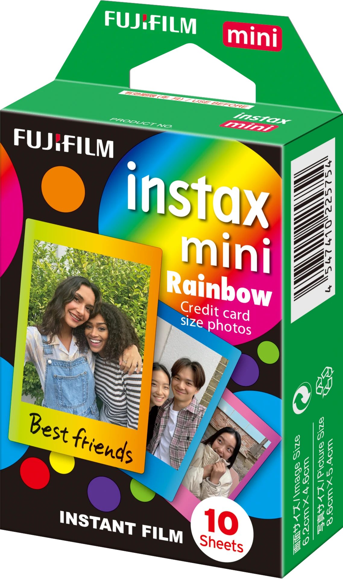 Fujifilm Instax Film Mini Rainbow Pack 10 Sheets
