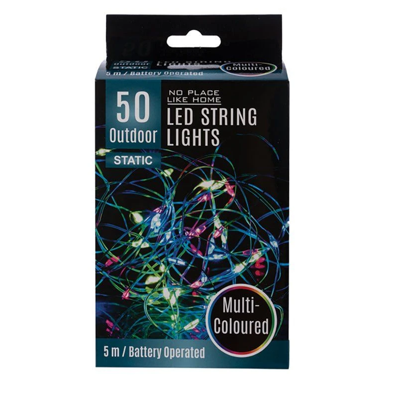 Bulk Pack x 2 Light Fairy LED-50x Colored 5m Out Door Battery Operated