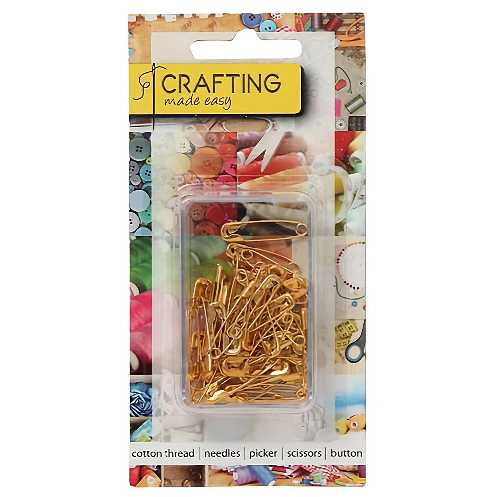 Bulk Pack x 12 Haberdashery Safety Pins 50 Pieces per pack Small