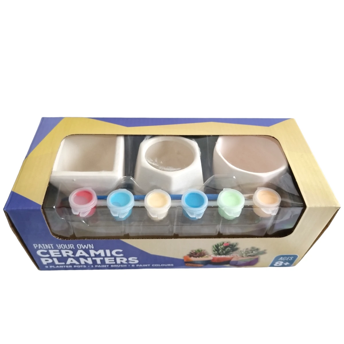 DIY Ceramic Planter Painting Kit, 5 Piece