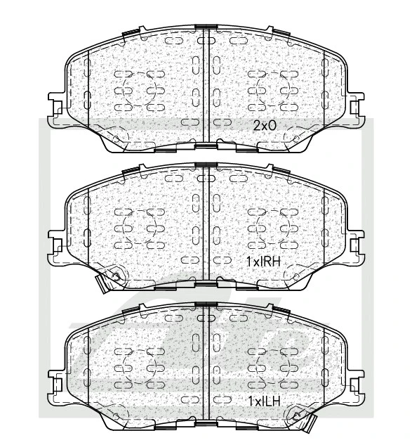 Brake Pad Set, disc brake - ATE - ATE1443
